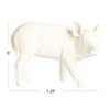 Creative Co-Op Country Charm Pig Taper Holder, White