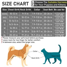 GAMUDA Dog Harness, Collar and Seat Belt Set, Vehicle Safety Harness, Retractable Adjustable Pet Seatbelts with Travel Strap and Carabiner for Most Cars (Black, XL)