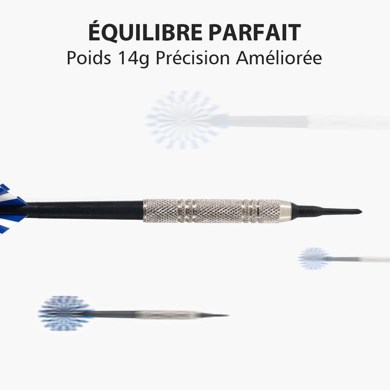 Pack of 12 Darts with Plastic Tip, Soft Darts Set,