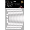 Autodomy Reflective Motorcycle Wheel Stickers Sport | Complete Set for