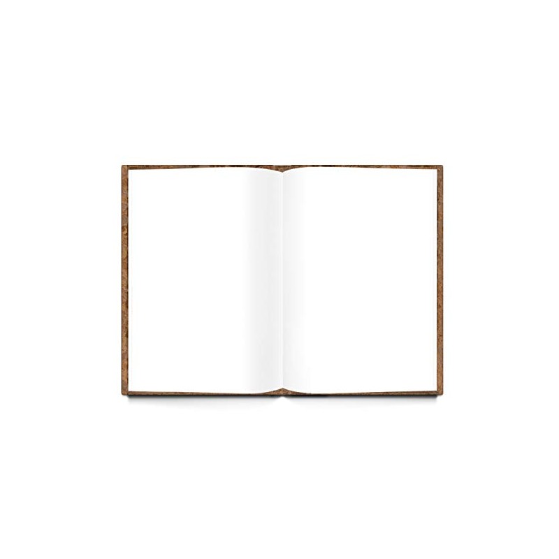 XXL "Alte Welt" Notebook, Brown, DIN A4, 164 Blank White