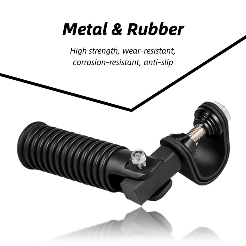 Pair of Motorcycle Foot Pegs, Highway Pegs for Crash Bars,