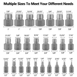 Unbranded 25-Piece Screw Extractor Set Multi-spline Extractor Set Easy Out Bolt Extractors