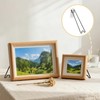 FCKLVMC 6 Pcs 3 Size Adjustable Picture Frame Stand, Stainless