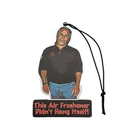 Jeffrey Epstein Air Freshener - This Air Freshener Didn't Hang Itself! - Funny & Cool Car Accessories for Men and Women - Car Hanging Interior Fragrance Decor - Conspiracy Theory (3 Pack)