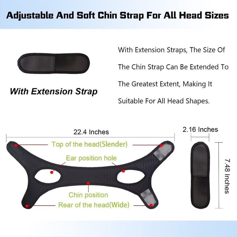Forzacx Anti Snore Chin Strap - Breathable Chin Strap Snoring