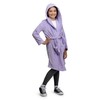 Lands' End Kids Super Soft Hooded Fleece Robe, Lavender, 10