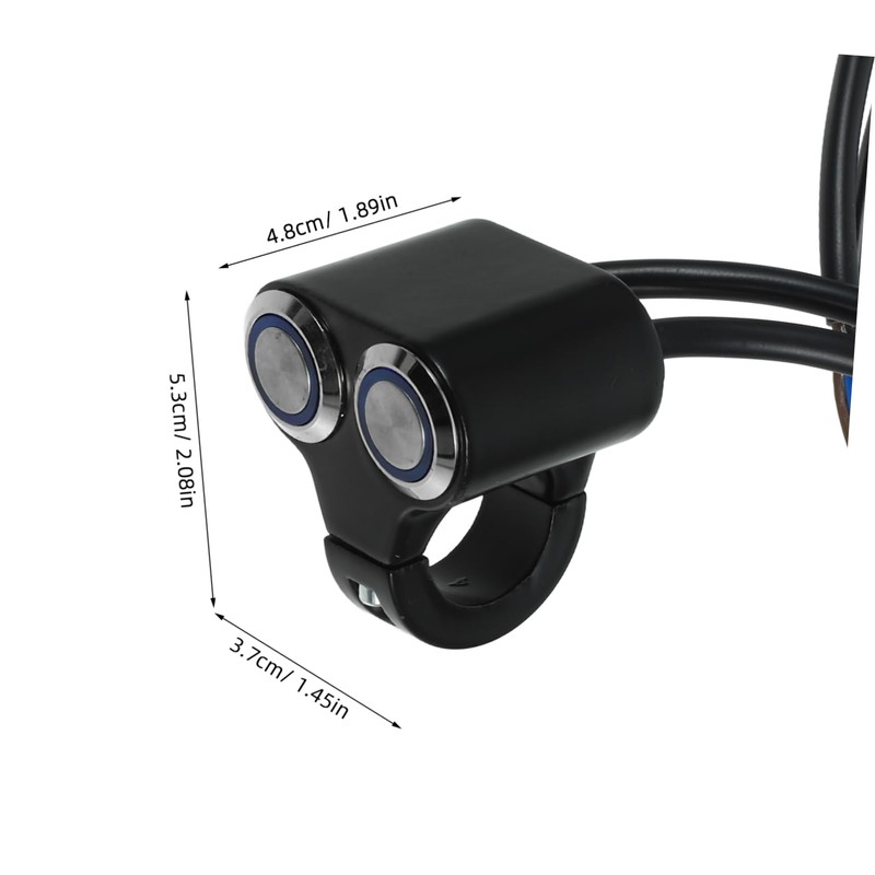 FUNOMOCYA Motorcycle Replacement Switch 7/8''/22mm Handlebar Switch with Fog Light