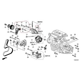 Honda New 12-15 Honda Civic Si 2.4L K24Z7 right engine mount post bracket bolt set