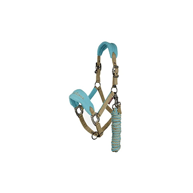 Vogue Fleece Headcollar - Halter & Leadrope Azure X-Full