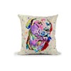 Vixar Labrador Dog Gundog pet Watercolour Rainbow Art Linnen Cushion