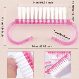 Cepillo De Limpieza De Uñas, 20 Cepillo De Uñas Cepillo De Limpieza De Uñas Cepillo De Nubuck Limpiador Cepillos De Manicura Para Uñas Cepillo De Pedi