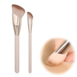 DWFEYOI 2pcs Make-up Pinsel, Make-up Pinsel Concealer Pinsel Foundation Pinsel mit Weicher Synthetischer Faser für Concealer Flüssige Foundation von Flüssige Foundation Creme Puder Rouge