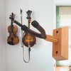 Flanger FH-003 Durable Wooden Base Violin Hanger Hook Wall Mount