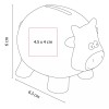 Promopcion Alcancía Vaca Mini Plástico Para Niños 6.5 X 6