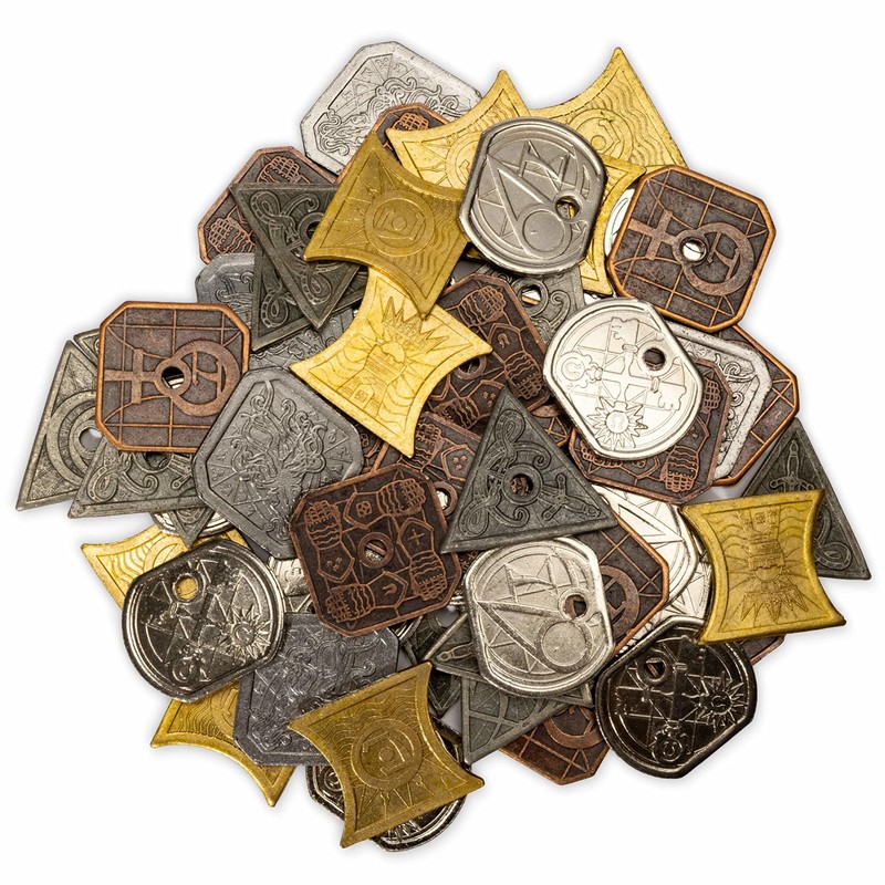 Stratagem King's Coffers 60 Assorted Fantasy Coins - Real Metal