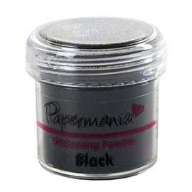 Papermania Docrafts - Polvere per goffratura, 28,3 g, Colore: Nero