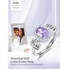 Lotus Flower Rings for Women Sterling Silver Lotus Birthstone Ring