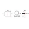 sourcing map Sleeve Bearing 4mm Bore x 6mm OD x