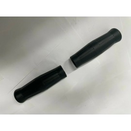 MOTORHEADTOYS Kawasaki Vintage style black rubber coke bottle street Grips 7/8" 130MM
