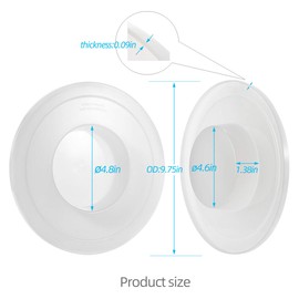 Upgrade Mixers Bowl Covers for Kitchen aid accessories attachments, Fits Stainless Steel Bowl Lift Stand Mixers 5-6 Quart Models KV25G KP26M1X (2 Pack)