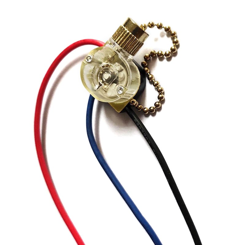 MinnowXY 3-Wire Pull Chain Switch Beads Chain Wall Light Fan