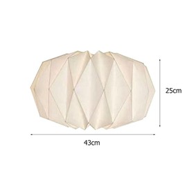 Leadigol Paper Origami Lamp Shade Nordic Modern Paper Lampshade Creative Foldable Paper Origami Interior Lighting Hanging Pendant Lamp Cover
