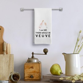 Qeheb Pink Champagne Gifts Kitchen Towels, Gifts for Champagne Lovers, Funny Home Bar Cart Decorative Kitchen Towels, Kitchen Bar Towels, Champagne Bar Hand Dish Tea Towels for Kitchen 16x24in