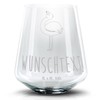 Mr. & Mrs. Panda Personalisiertes Cocktail Glas Flamingo Stolz -