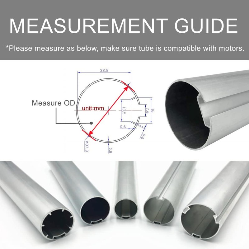 Blindsmart Rechargeable Tuya Zigbee Roller Blinds Motor for 38mm Tube,