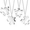 Soul-Cats 4 Piece Puzzle Friendship Pendant with Chains