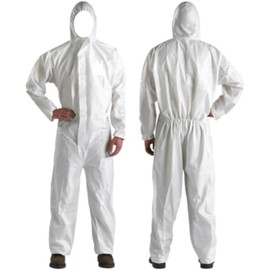Firm Safe Disposable Protection Overalls - Chemical And Biological Protection Hazmat Suit Type 5/6B | Disposable Full Body Protective Suits | Suitable for a range of Applications | Men & Women