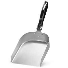 onlyfire Stainless Steel Grill Scoop Griddle Spatula for Flat Top, Large Food Mover Smash Burger Shovel Grilling Accessories for Stiring Fry, Cooking and Moving Food, 7“