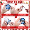 Wettarn 6 Pcs Photo Snow Globes DIY Crafts Clear Plastic