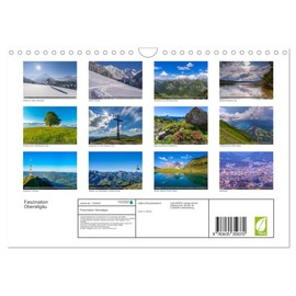 Faszination Oberallgäu (Wandkalender 2025 DIN A4 quer), CALVENDO Monatskalender [Calendar] Walter G. Allgöwer