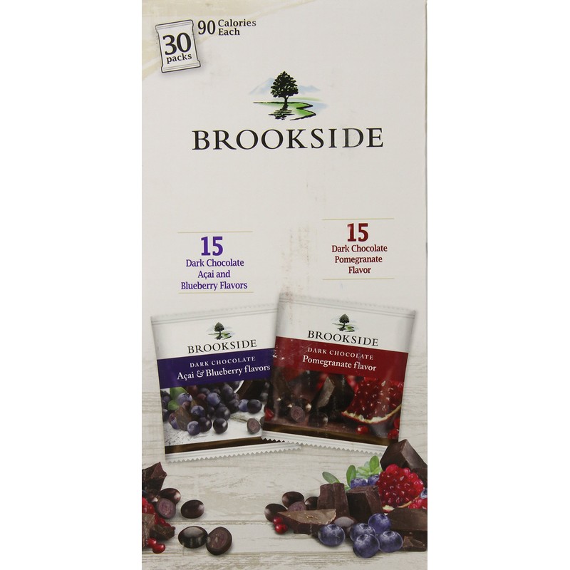 BROOKSIDE Dark Chocolate Candy Two Flavor Snack Pack, Pomegranate Flavor