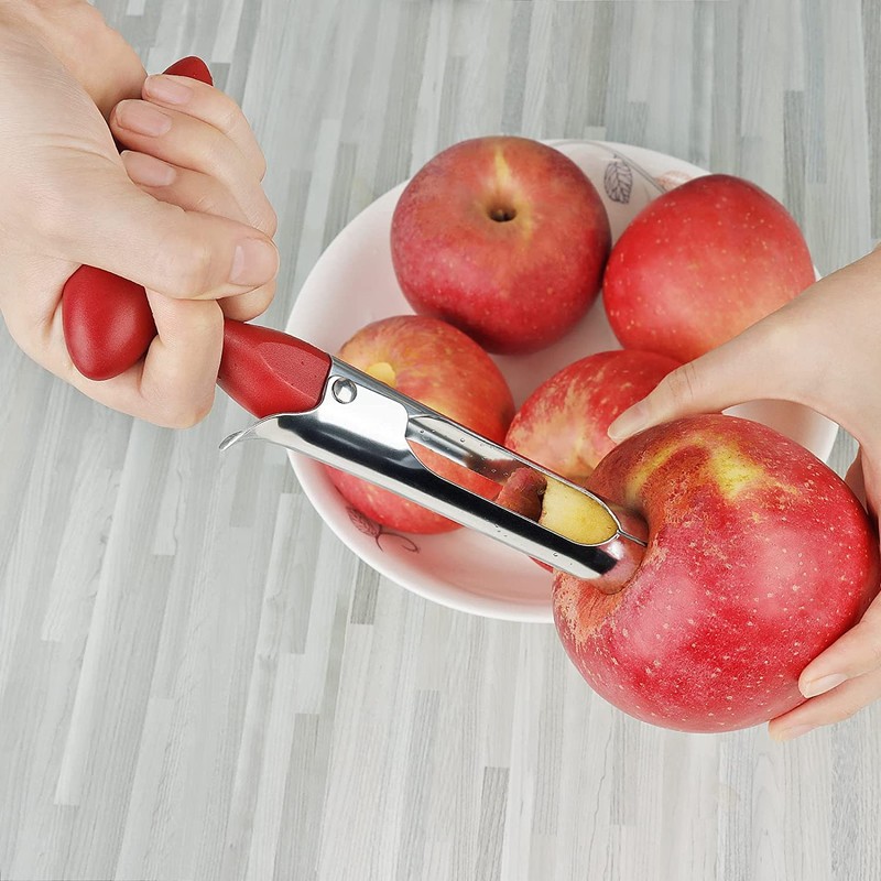 STOUCLA Apple Corer, Stainless Steel Apple or Pearl Corer Remover,