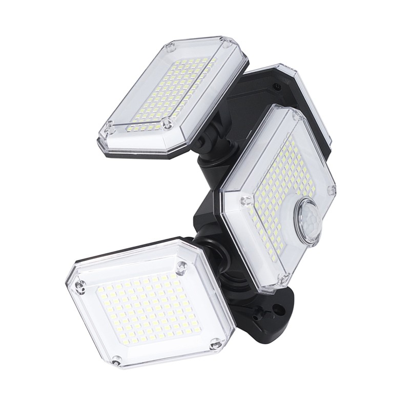 4 Head Solar Sensor Light 7700K 8W IP65 3 Gear