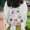Redvigh Cartoon Drawstring Bag, Cute Cat Print Drawstring Backpack Waterproof