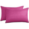 Yorkshire Bedding Pillow Cases 2 Pack Brushed Microfiber Housewife Striped
