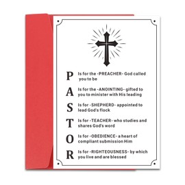 Pastor Appreciation Gifts Pastor Appreciation Cards Pastor Gifts for Men Women Gifts for Pastor Birthday Card Thank You Gifts for Pastor Clergy Appreciation Month Pastor Anniversary Cards Christmas
