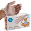 MedPride General Purpose Powder-Free Vinyl Gloves, X-Large (Pack of 100)