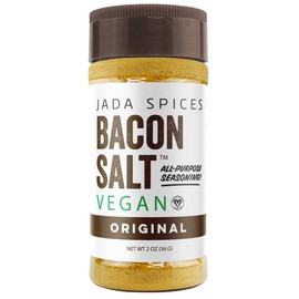 Jada Spices Original Bacon Salt - All-Natural Vegan Bacon Seasoning Salt | MSG-Free, Gluten-Free Flavored Salt for Chicken, Veggies, Steak