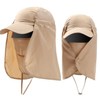 Sun Hat with Detachable Neck Face Flap Cover UPF 50+