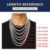 Stainless Steel Solid Box Chain 4mm 6mm Wide 20 Inch