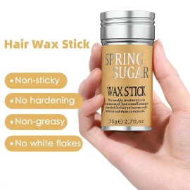 Hair Wax Stick Set, Slick Stick for Hair Control, Hair Styling Comb for Flyaways