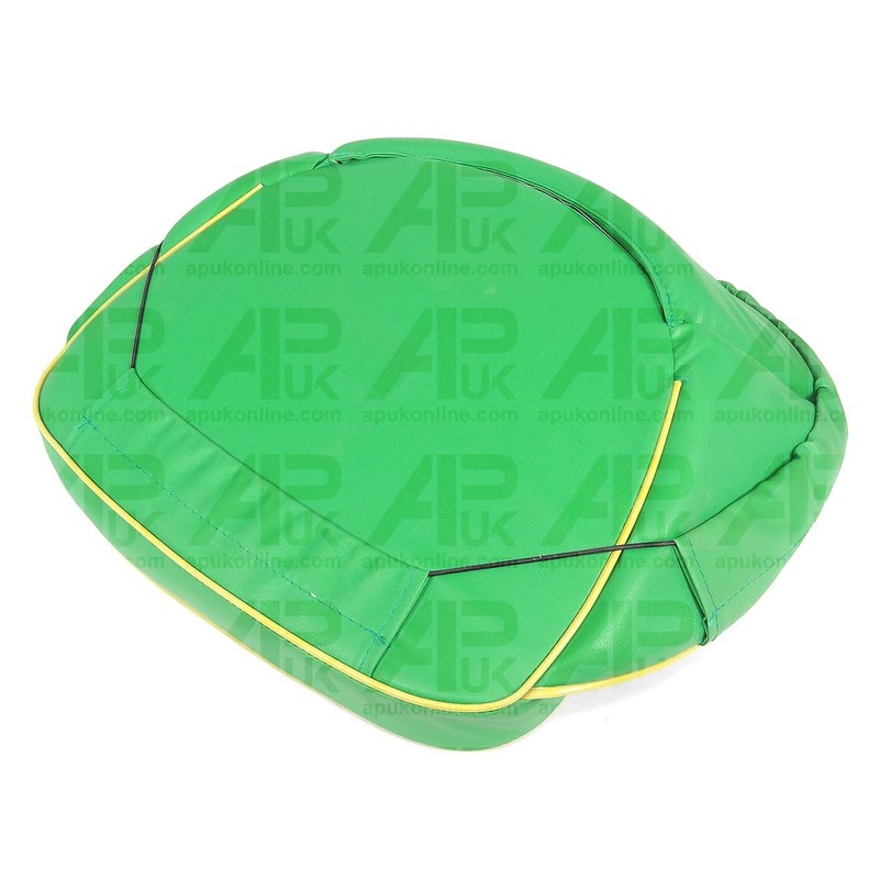 Seat Pan Cushion Light Green + Yellow Trim Piping &