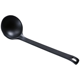 Yanco BP-7003 Black Pearl-2 Spoon, 8.75" Length, Melamine, Black Color with Matting Finish, Pack of 72