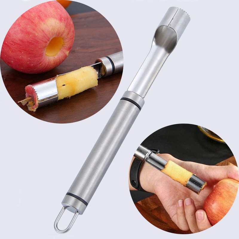 Generic 3R4A 4 Pieces, Stainless Steel Apple Cutter, 4 Different