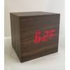 Excelsior Worldwide Limited Wooden 'Box' Clock with LED and Sound